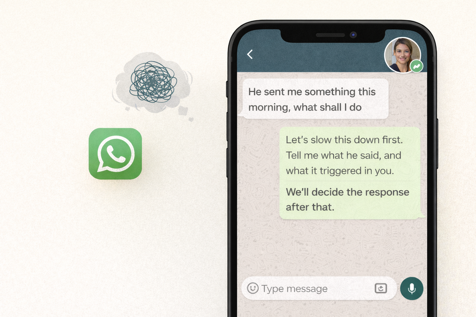 When your mind won’t stop spinning, get calm, clear direction, in real time
